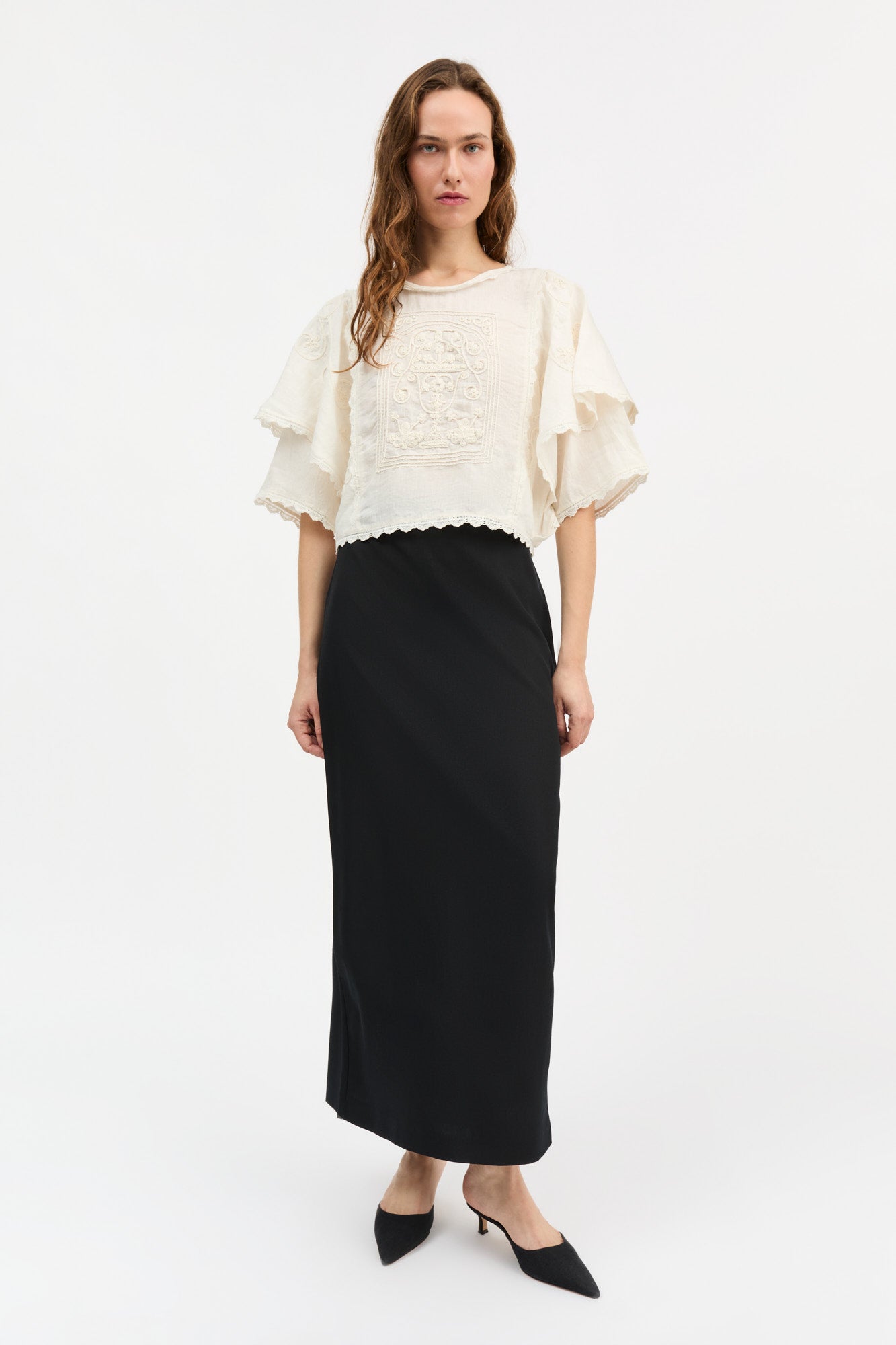 Skall Studio Jardin top Top Ecru